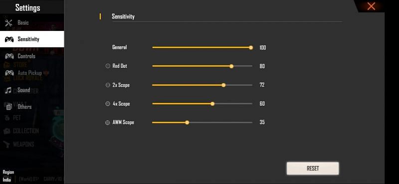 How To Choose The Best Free Fire Sensitivity Settings In 2021