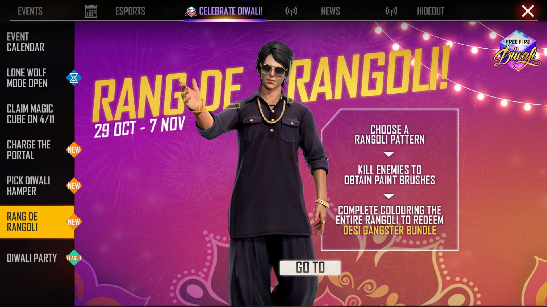 Free Fire Rewards For Today 30 October 2021 Get Free Desi Gangster