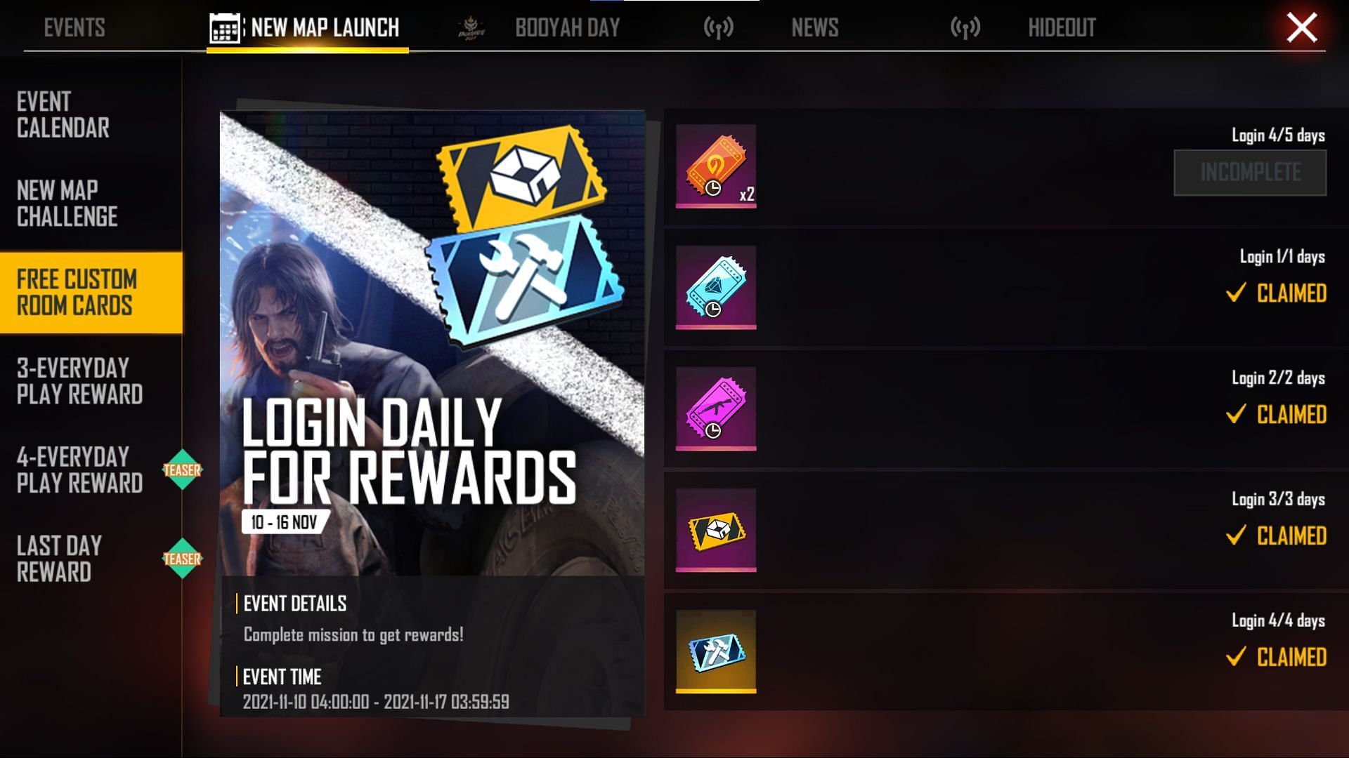 How To Get Free Custom Room Cards In Free Fire