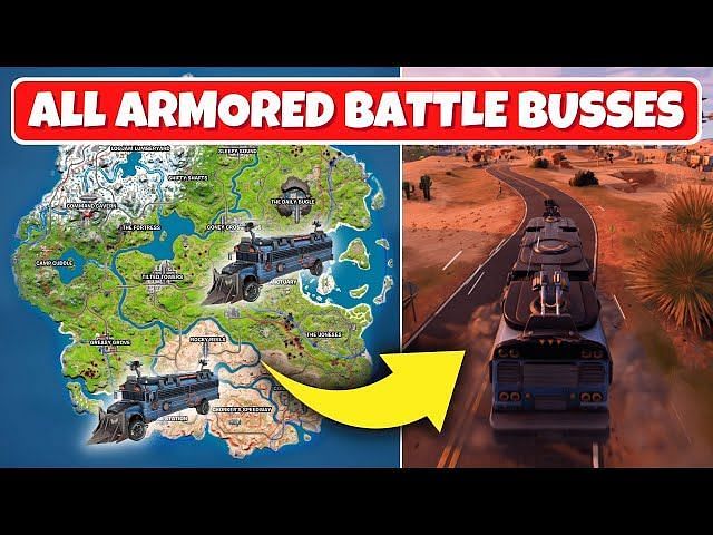 All Battle Bus Locations In Fortnite Chapter Season