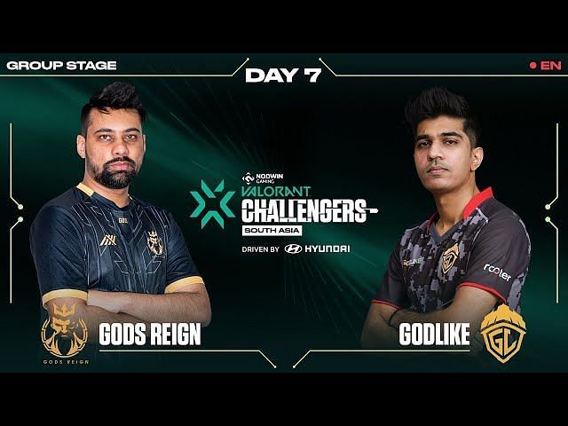 Gods Reign Vs Godlike Esports In Valorant Challenger South Asia Split