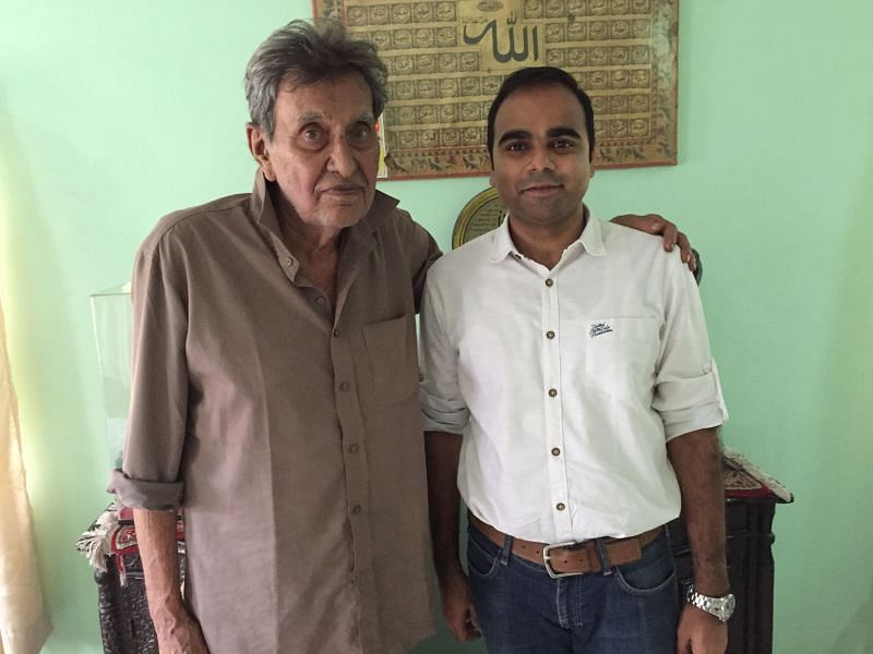 Author with Salim Durani at his Jamnagar residence