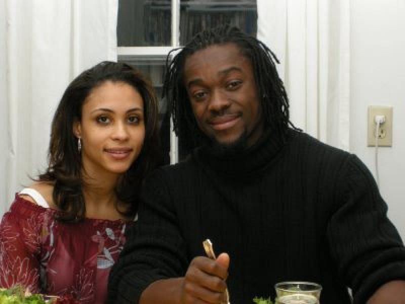 Kofi and his wife Kori have two children together