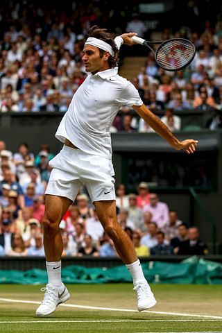 His single-handed backhand though a relative liability on other surfaces becomes a shot to contend with at the baseline but almost unassailable when volleying at the net.
