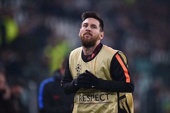Lionel Messi Barcelona bench