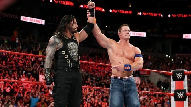 Roman Reigns defeated Cena at No Mercy