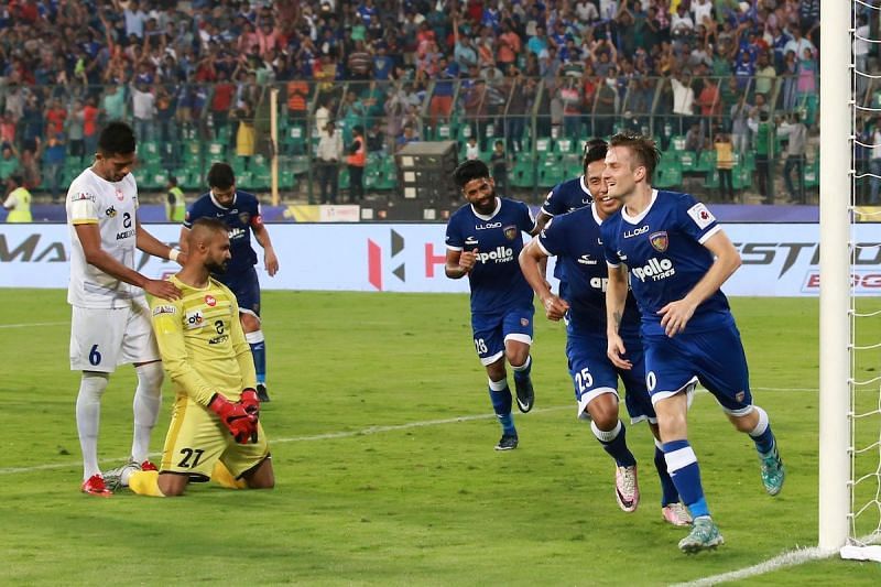 Rene Mihelic scored the only goal of the game from the spot [Photo: ISL]