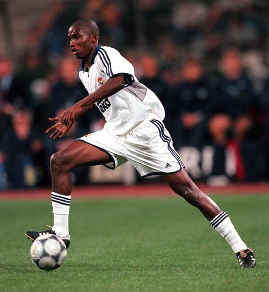 Samuel Eto&#039;o with Real Madrid as a youngster