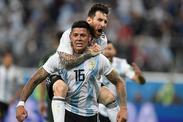 Rojo scored the winner for Argentina on the night