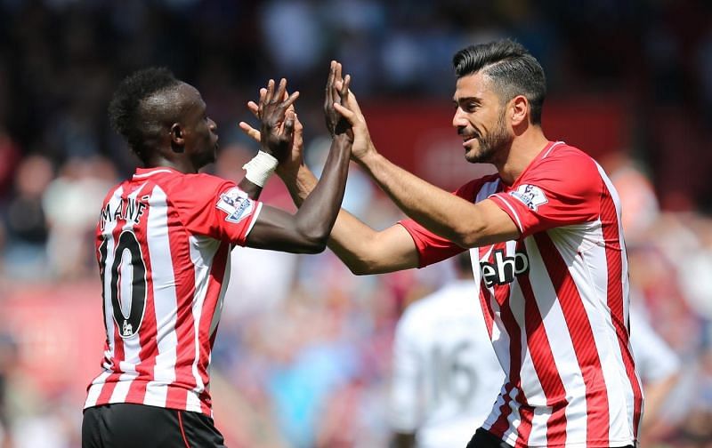 Pelle and Mane formed a formidable partnership at Southampton