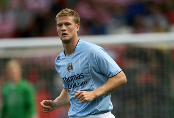 Matt Mills playing for Manchester City 