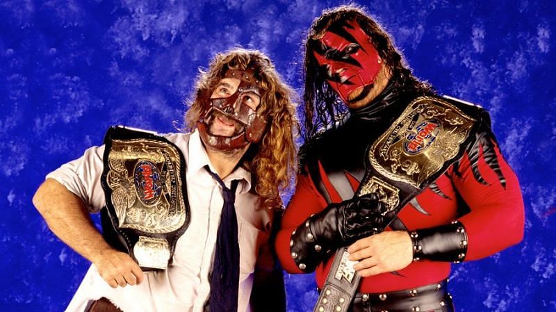 Mankind and Kane are also multiple time tag team champions.