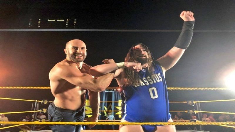 Cesaro returned to reunite with his old tag team partner Kassius Ohno