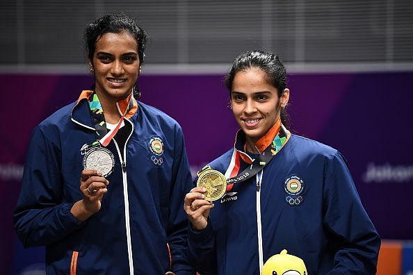 India badminton queens PV Sindhu (L) and Saina Nehwal did have some key successes in 2018