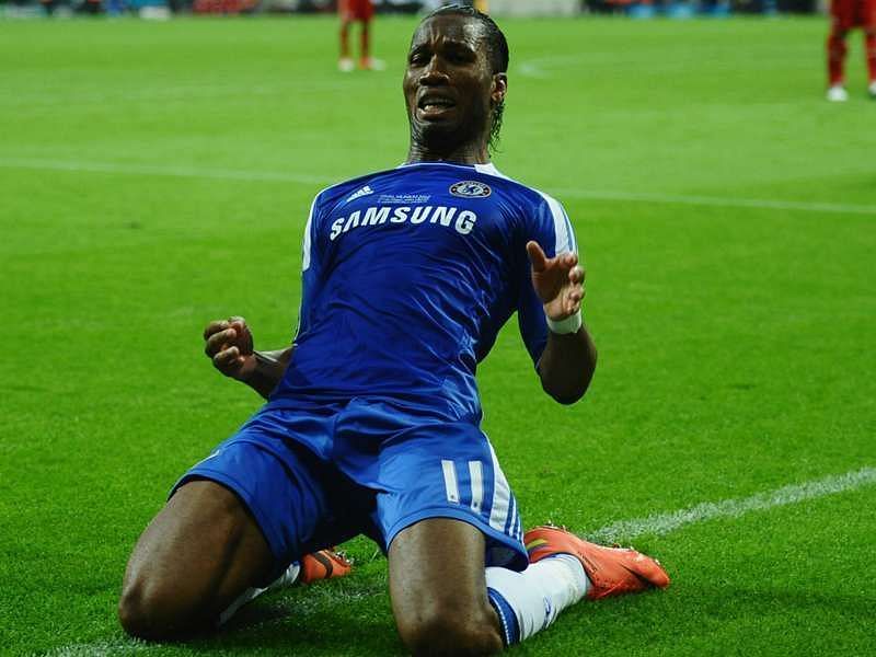 Didier Drogba scored a late equaliser and the winning penalty for Chelsea.
