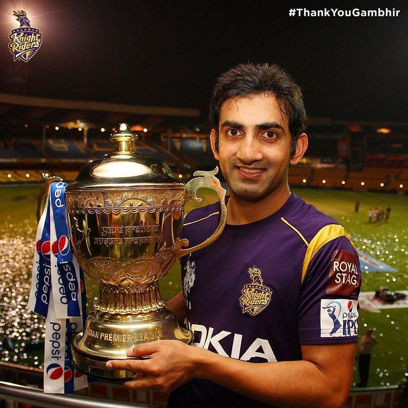 Gauti with IPL trophy