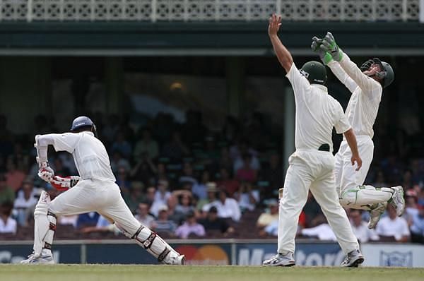 Image result for rahul dravid caught behind in sydney 2008