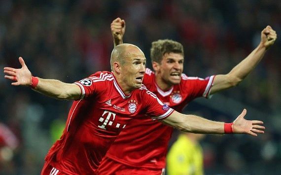 Arjen Robben scored a late winner to clinch the Champions League for Bayern Munich in 2013