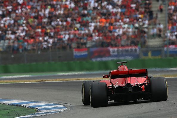 Vettel appeared to be cruising to a first win at Hockenheim, but then the weather changed...