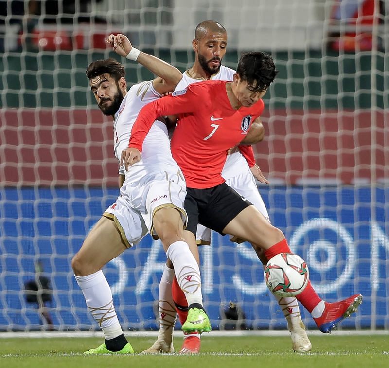 Son was closely marked by the Bahrainian defence.