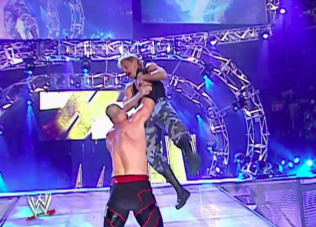 Spike Dudley fell foul of Kane during his entrance to the 2004 Royal Rumble