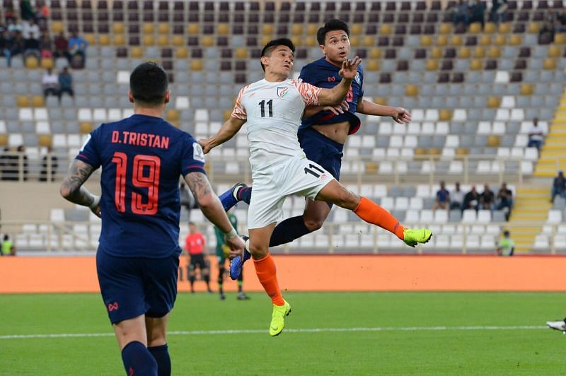 Thailand defenders had to toil in the match