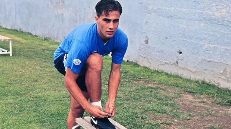 Cannavaro developed at the Napoli academy where he was a ball boy