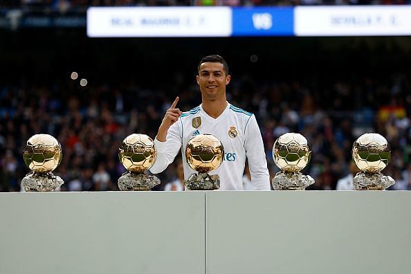 Ronaldo won every individual and team honour with both Manchester United and Real Madrid