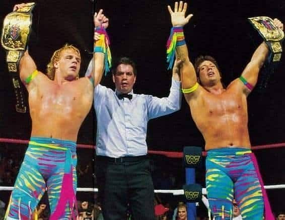The Rocker&#039;s winning the WWF Tag Team Belts