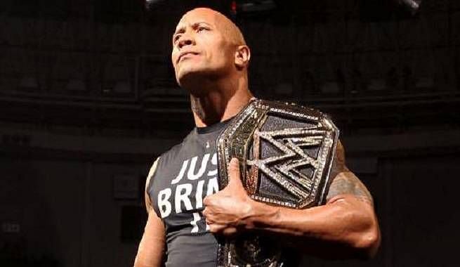 The Rock as WWE Champion
