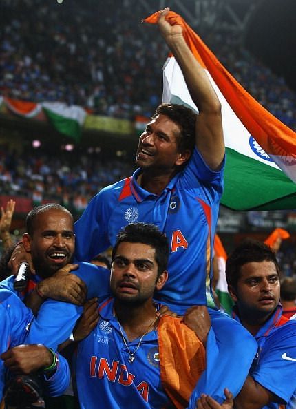That moment of you carrying Sachin on your shoulders will be etched in our minds forever