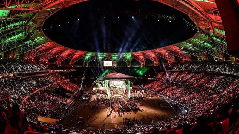 Image result for wwe crown jewel stage