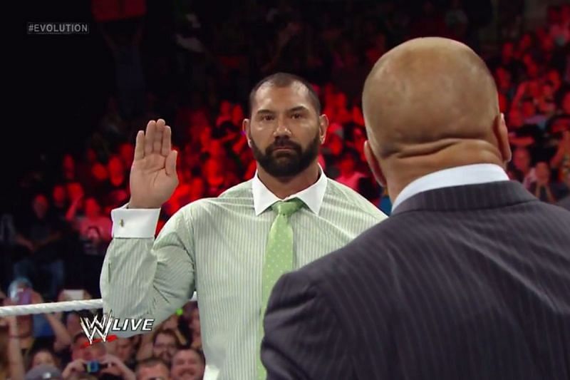 Will the Batista&#039;s past of &#039;quitting&#039; come into play in the match?