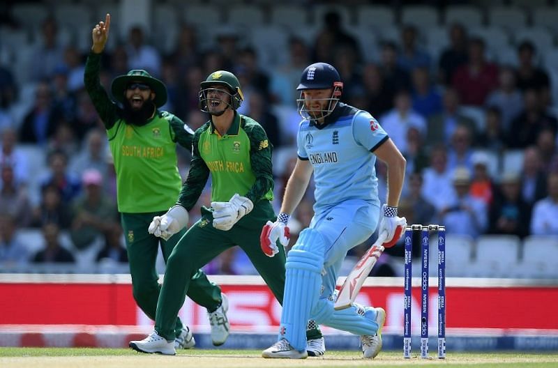 &Acirc;&nbsp;The surprising gamble paid off as Tahir dismissed the dangerous English opener Jonny Bairstow in the first over