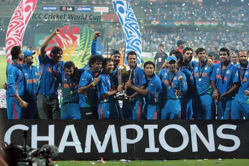 The jubilant Indian team