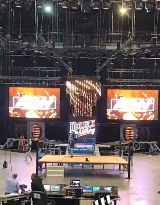 The Double Or Nothing entrance stage