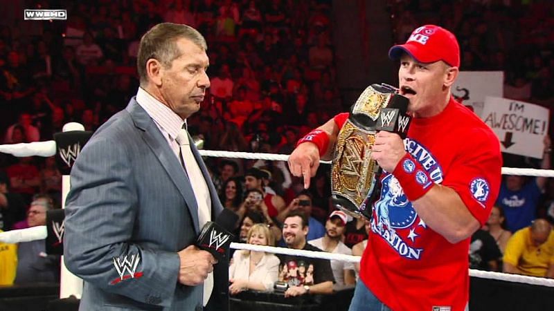 John Cena is yet to pin the Chairman of WWE, or make him tap out.