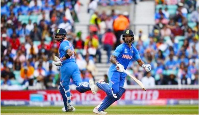 ICC CRICKET WORLD CUP 2019 - INDIA vs AUSTRALIA, VIRAT KOHLI AND SHIKAR DHAWAN