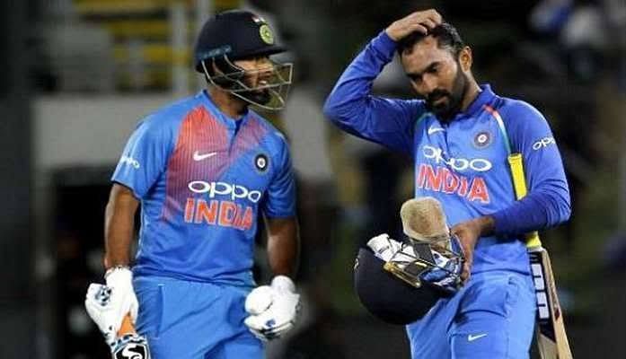 Rishabh Pant and Dinesh Karthik might feature in the playing XI for India