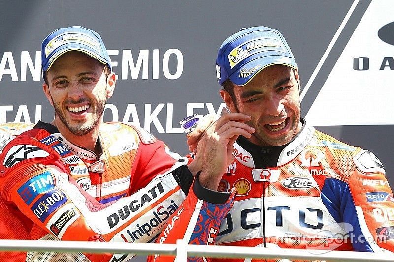 Petrucci won a hard-fought race for Ducati