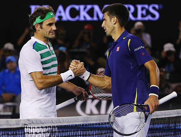 Federer and Djokovic at 2016 Australian Open