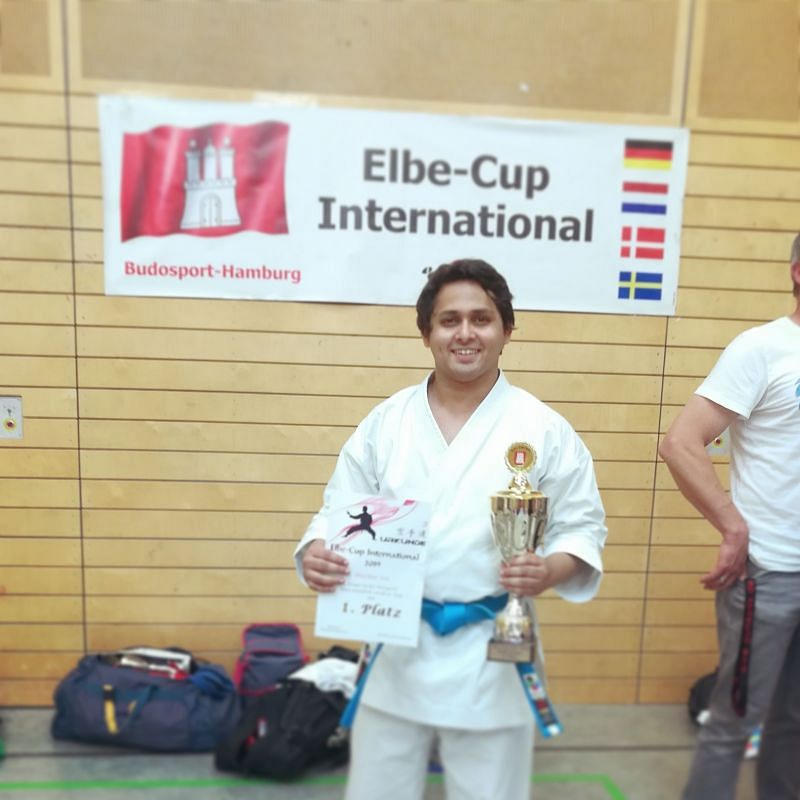 Bhaskar winning in ELBE-CUP