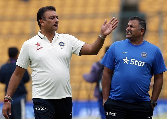 Bharat Arun and R Sridhar held onto their roles of Bowling and Fielding Coach respectively
