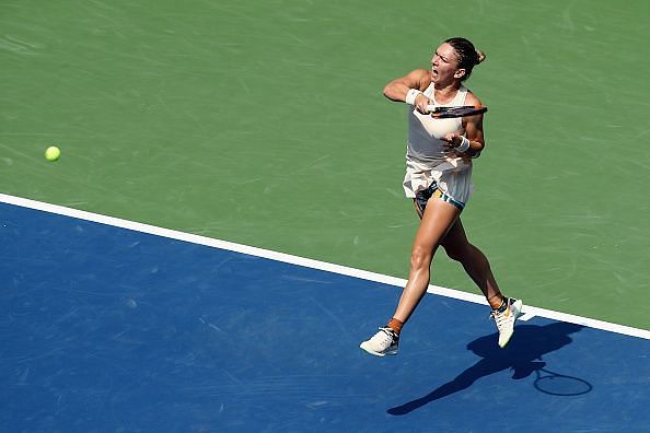 Simina Halep has been ousted in the first round of the US Open twice in a row now.