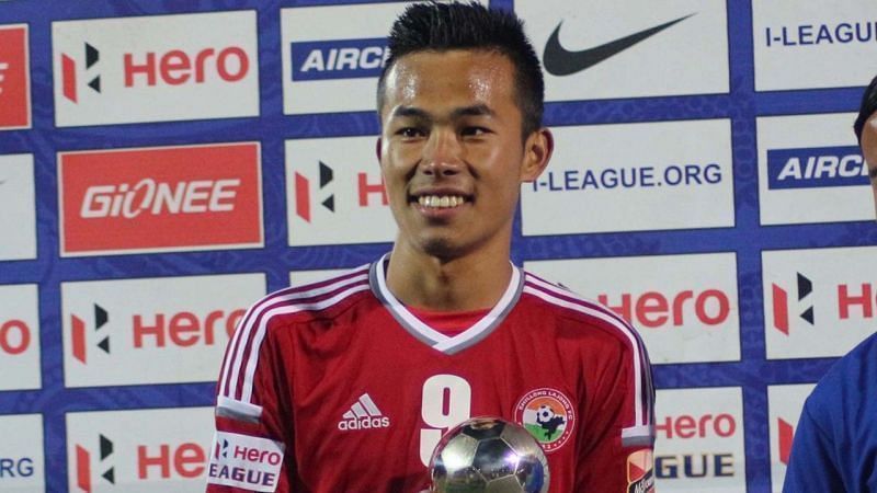 Samuel Lalmuanpuia was named the Emerging Player of the I-League 2017-18. Image: AIFF