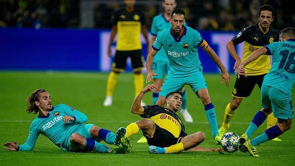 Barcelona and Dortmund played out a 0-0 draw