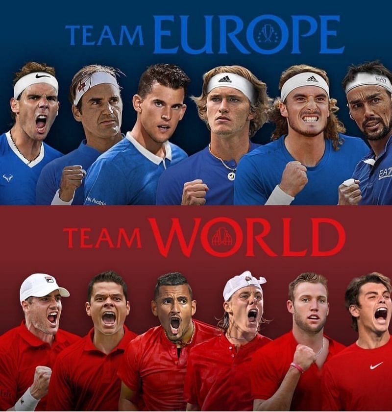 Teams for the third edition of the Laver Cup 2019
