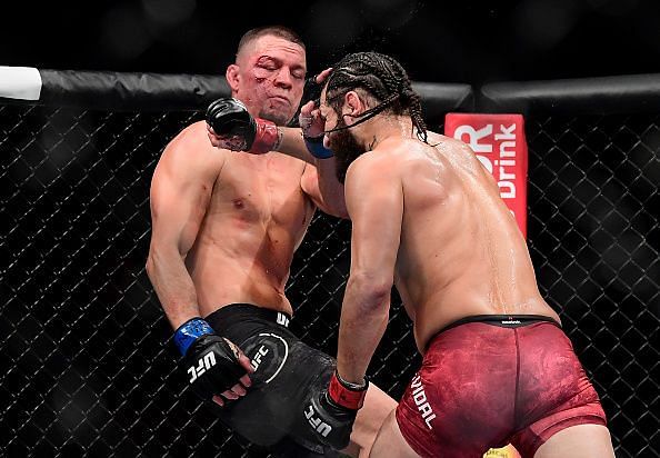 Masvidal beat Nick&#039;s brother Nate at the main-event of UFC 244