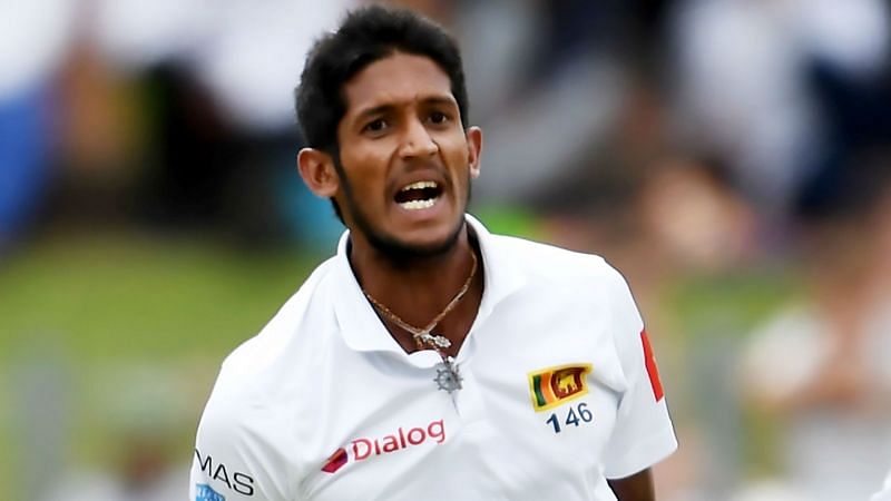 Sri Lanka pace bowler Kasun Rajitha.