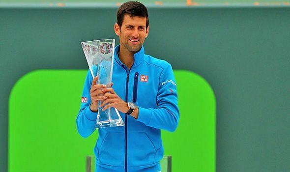 Djokovic celebrates his 6th Miami title in 2016